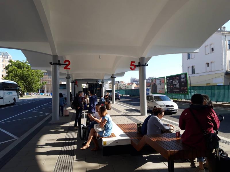 Nový infopoint na autobusovém nádraží Benešova v Brně