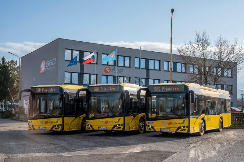 Slovenská premiéra autobusů Solaris Urbino v Prievidzi a Bojnicích