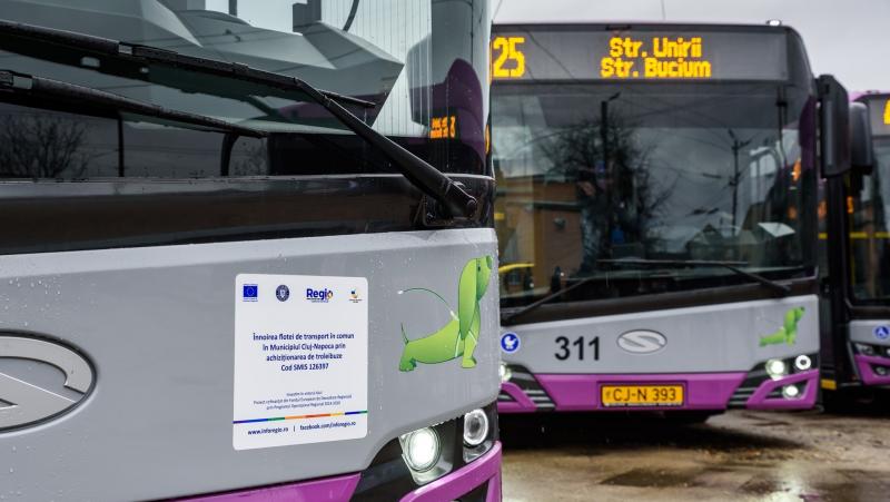 25 trolejbusů Solaris Trollino v Kluži