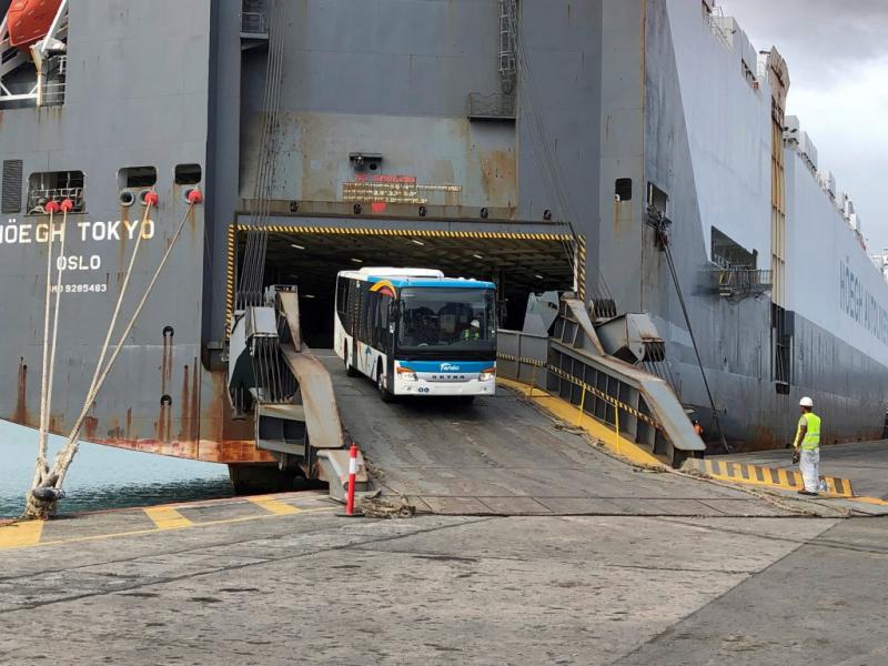 Autobusy SETRA zamířily na ostrov v Pacifiku