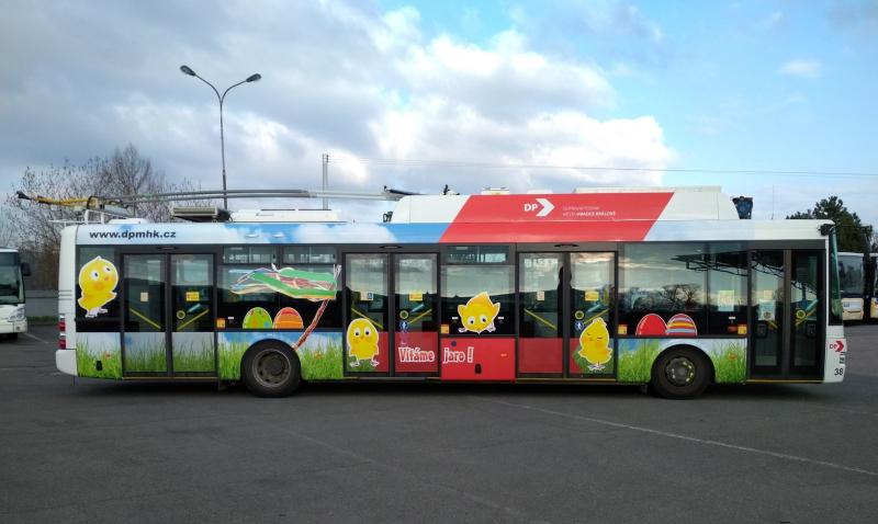 Po Hradci Králové vyjede velikonoční trolejbus