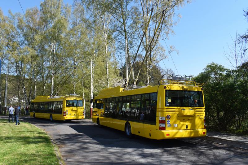 V Mariánských Lázních je kompletní dodávka nových trolejbusů Škoda 30 Tr