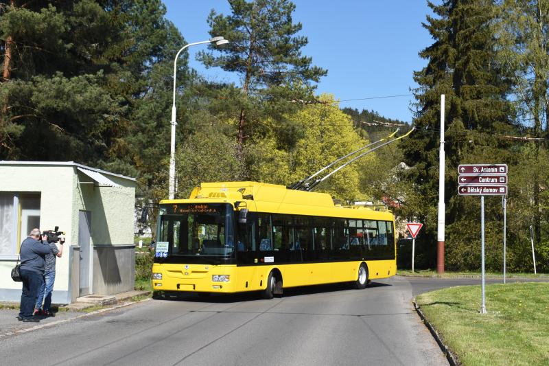 V Mariánských Lázních je kompletní dodávka nových trolejbusů Škoda 30 Tr