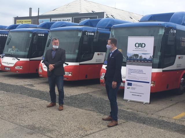 OAD Kolín představila nové ekologické autobusy SOR