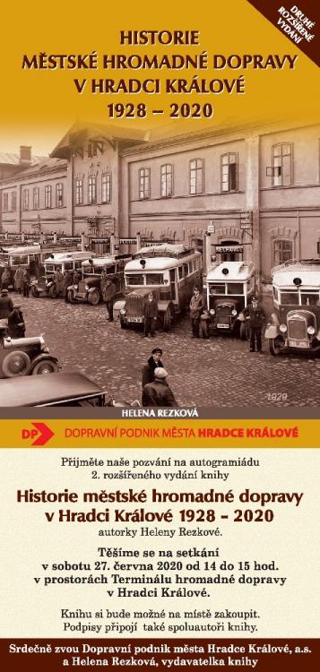Kniha o historii městské dopravy v Hradci Králové podruhé