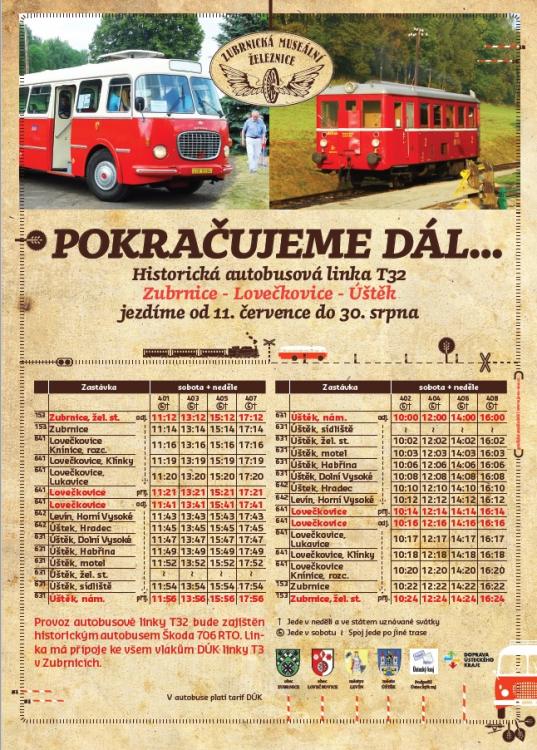 Provoz historické autobusové linky Zubrnice - Úštěk zahájen