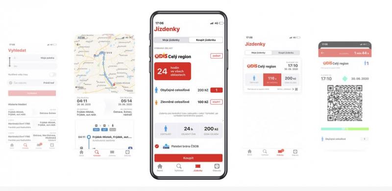 ODISapka – nová mobilní aplikace pro cestování v Moravskoslezském kraji