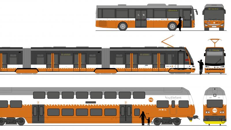 Další soutěžní návrhy na jednotný vizuální styl Pražské integrované dopravy 