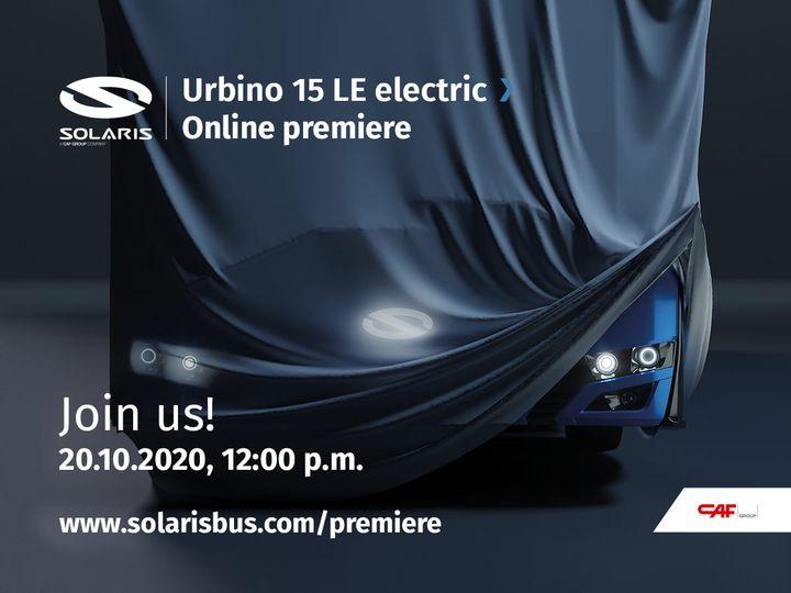První online premiéra: Solaris Urbino 15 LE electric