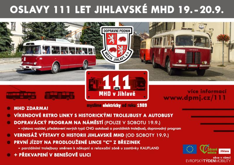 Oslavy 111 let MHD v Jihlavě