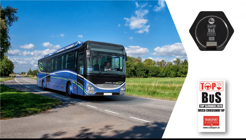 IVECO BUS získává za svůj Crossway Natural Power oceněnění „TOP SLOVAKIA 2020” a „TOP CZECH TRANSPORT 2020”