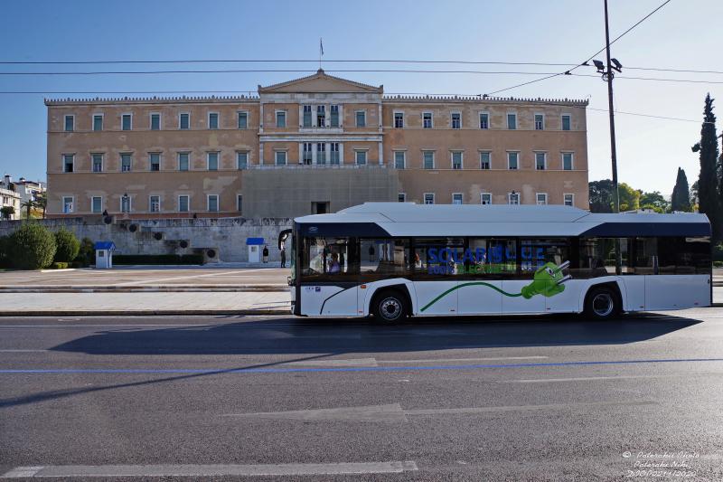 Solaris Urbino na testech v Aténách