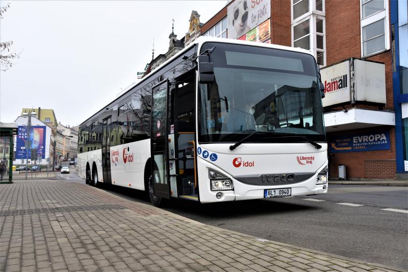 Na Liberecku vyjedou od nových jízdních řádů nové velkokapacitní autobusy