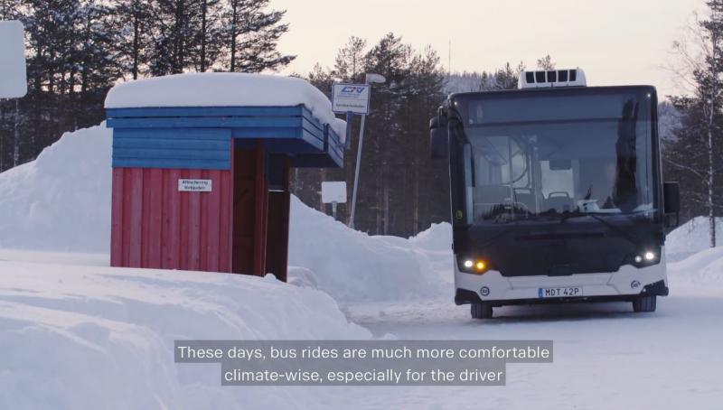 Scania testovala autobus Citywide v teplotách hluboko pod bodem mrazu