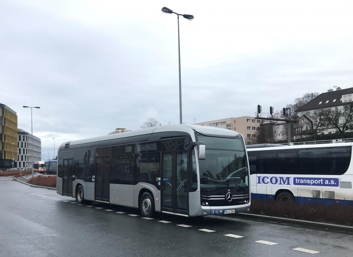 Mercedes-Benz eCitaro poprvé vyzkouší ICOM transport v Třebíči