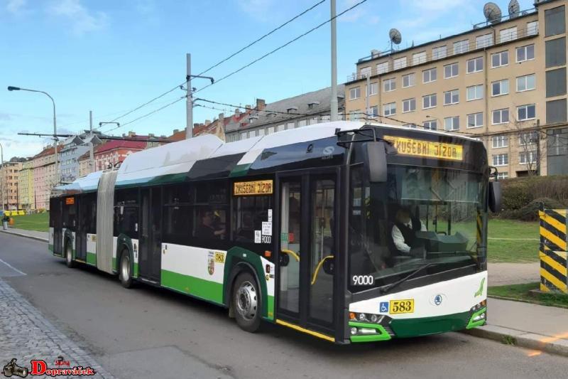 Pražský dopravní podnik soutěží nákup 15 bateriových kloubových trolejbusů