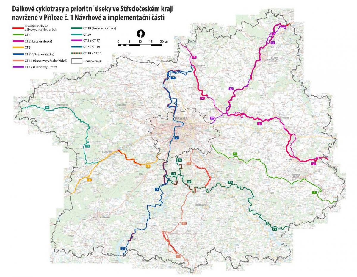 Středočeský kraj podpoří cyklostezky 18,5 miliony Kč