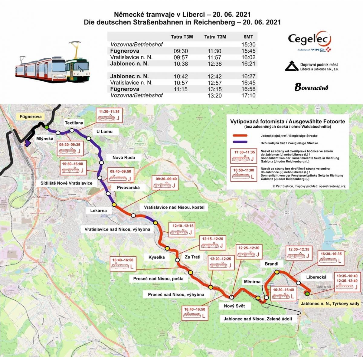 Historie německých tramvají v Liberci 