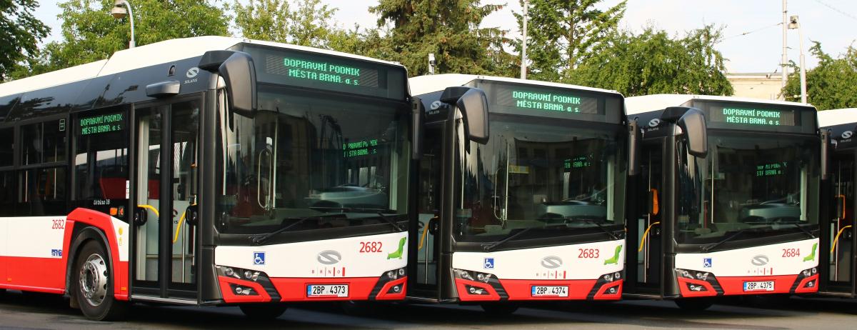 Letní MHD v Brně posílí klimatizované autobusy SOLARIS