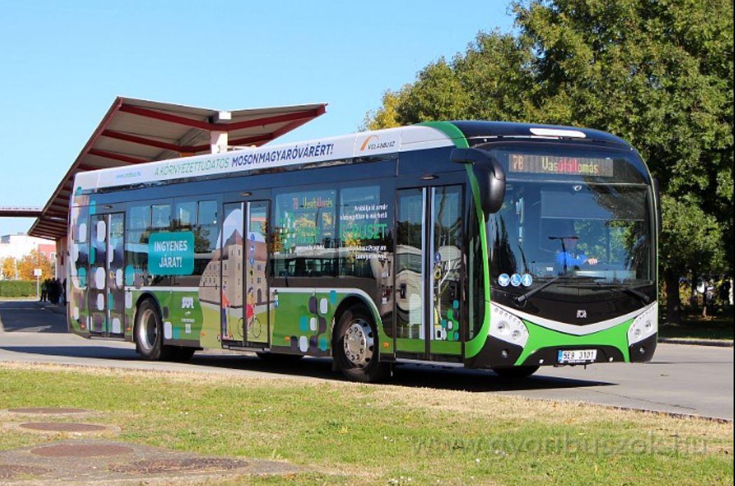 Další maďarské město testuje elektrobus SOR