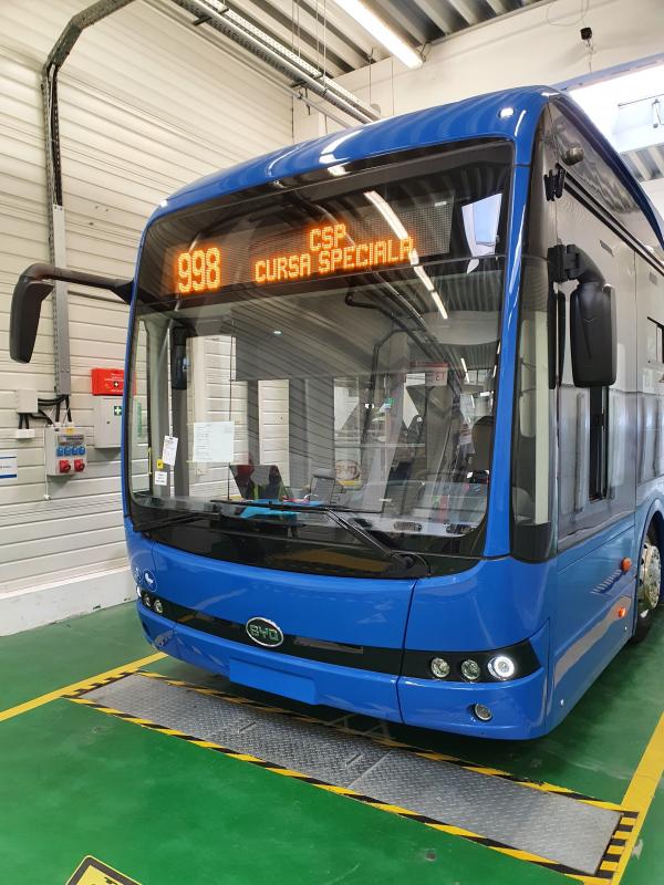 BYD autobusy s infopanely  Bustec pro Rumunsko