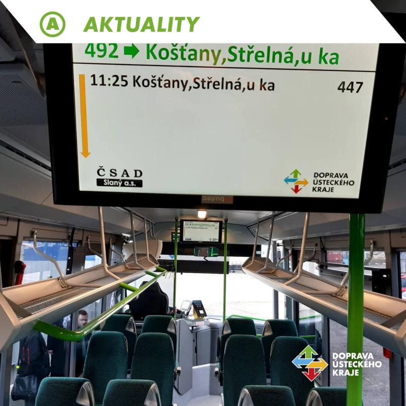 ČSAD Slaný zahájí v prosinci provoz linkové autobusové dopravy na Teplicku