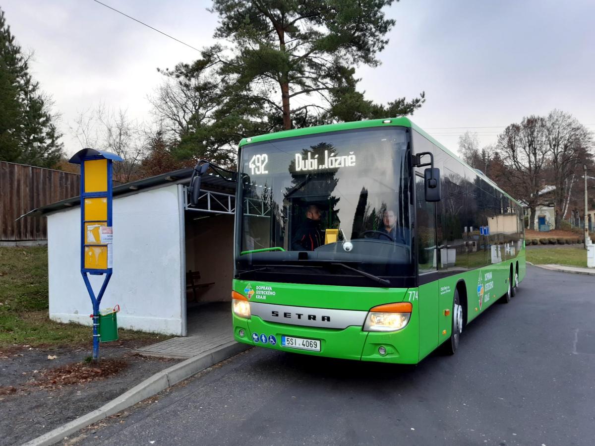 ČSAD Slaný zahájí v prosinci provoz linkové autobusové dopravy na Teplicku
