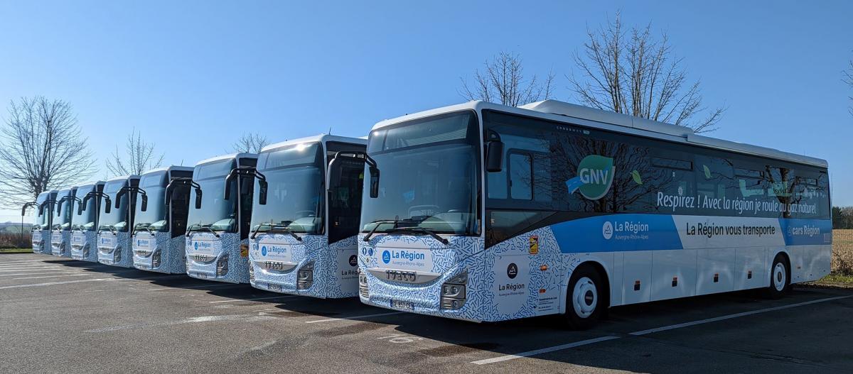 Iveca Crossway ve francouzském regionu Auvergne-Rhône-Alpes