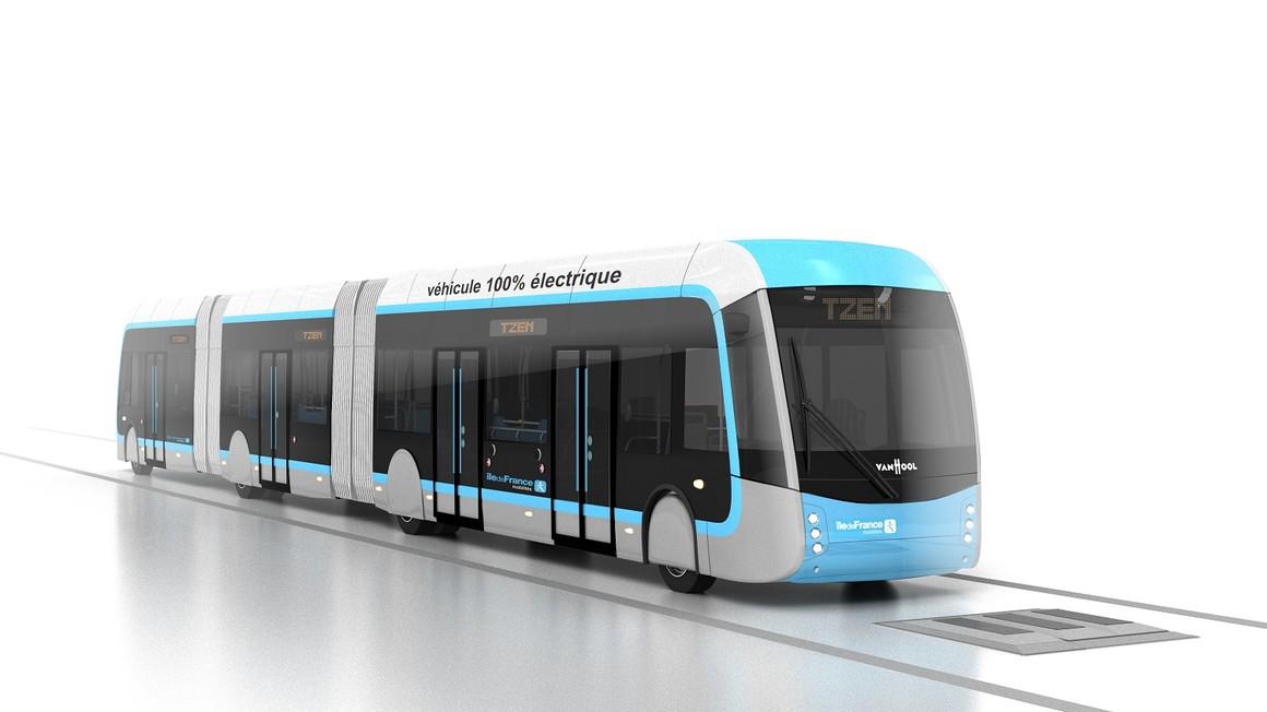 Budoucí nové linky e-BRT v Paříži