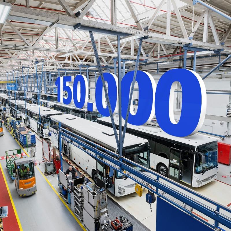IVECO BUS slaví 150 000 autobusů vyrobených ve Vysokém Mýtě