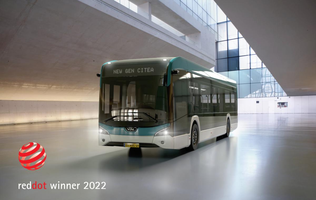 VDL Bus & Coach opět vyhrává prestižní Red Dot za design nové Citea