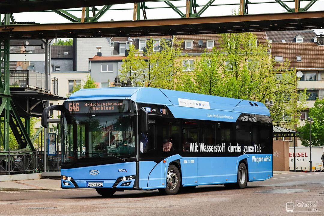 Zelený vodík autobusům ve Wuppertalu dodá Everfuel