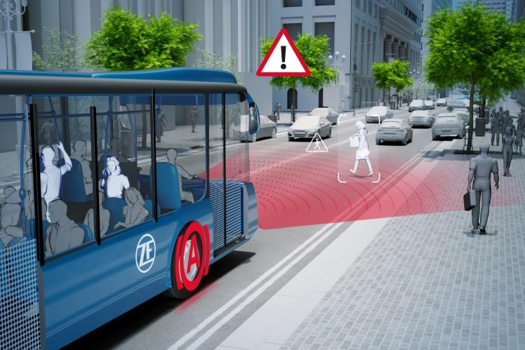ZF uvádí na trh nový systém pro zvýšení bezpečnosti městských autobusů