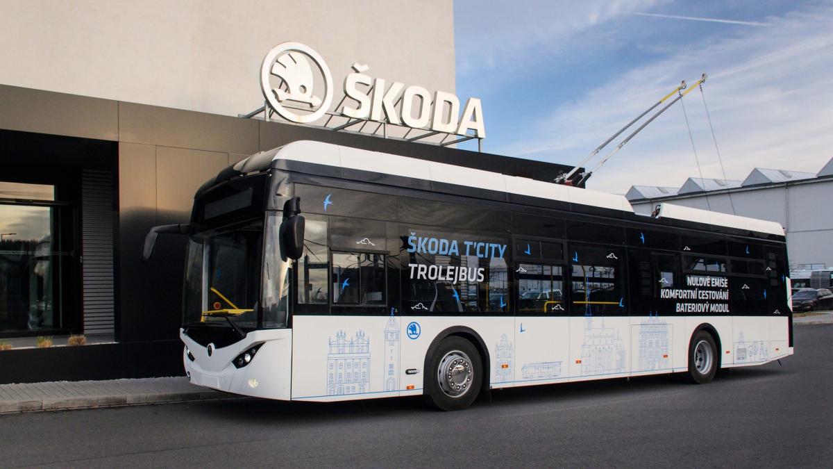 Škodovka ukázala svůj nový trolejbus z řady Škoda T'CITY