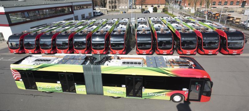 Osnabrück a jeho 62 kloubových elektrických autobusů