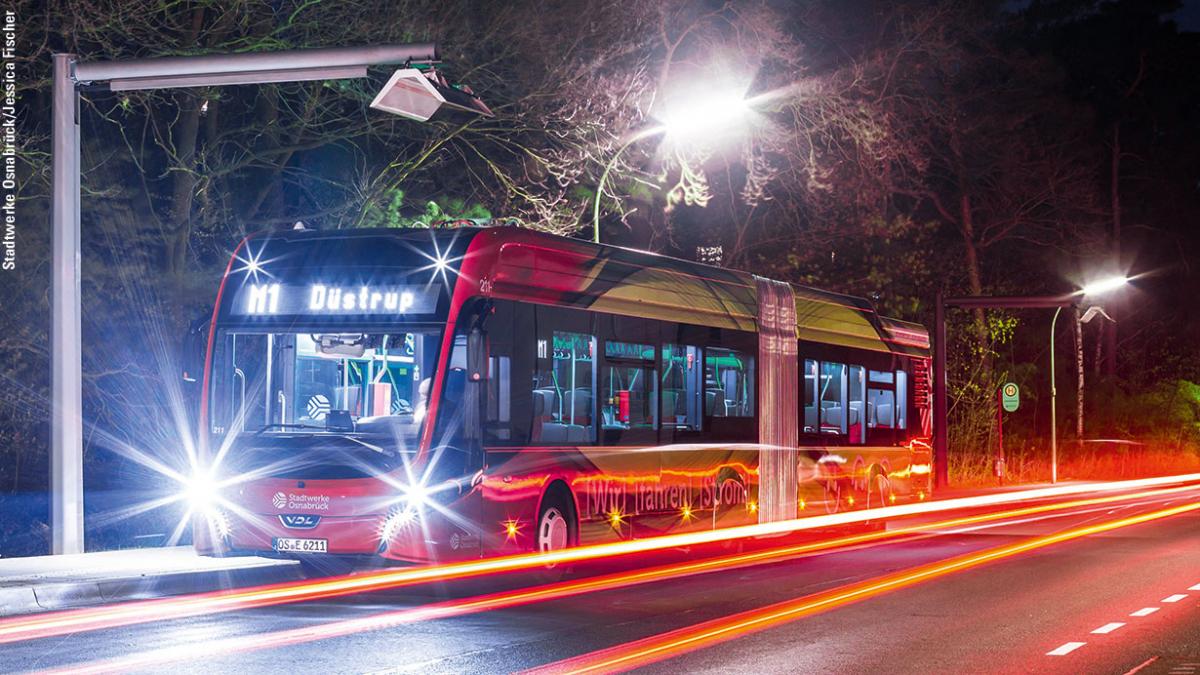 Osnabrück a jeho 62 kloubových elektrických autobusů