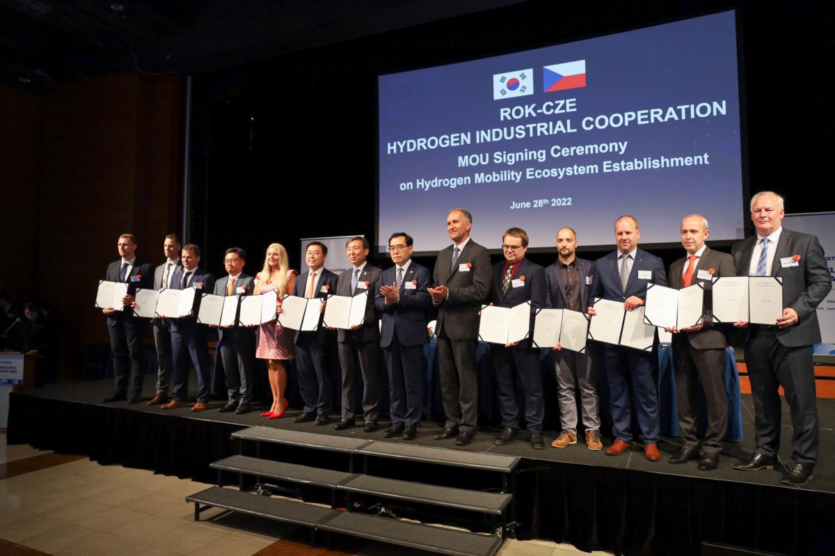 České a korejské společnosti se dohodly na spolupráci ve vodíkové mobilitě