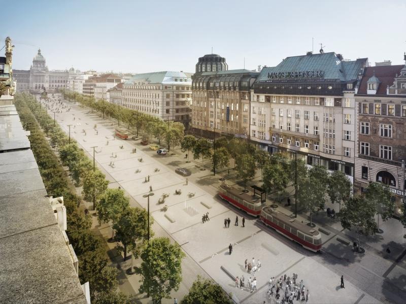DPP hledá zhotovitele stavby tramvajové tratě na Václavském náměstí