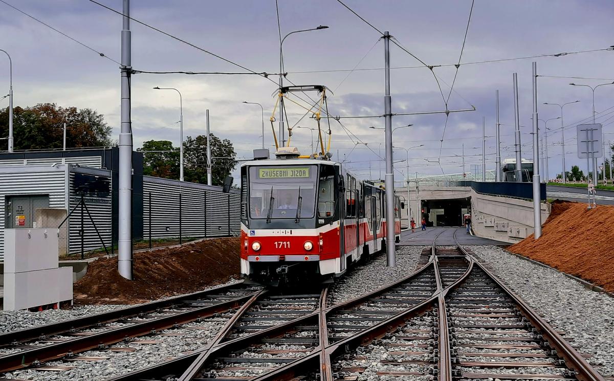 Nejdelší tramvajový tunel v Česku čeká ověřovací provoz 
