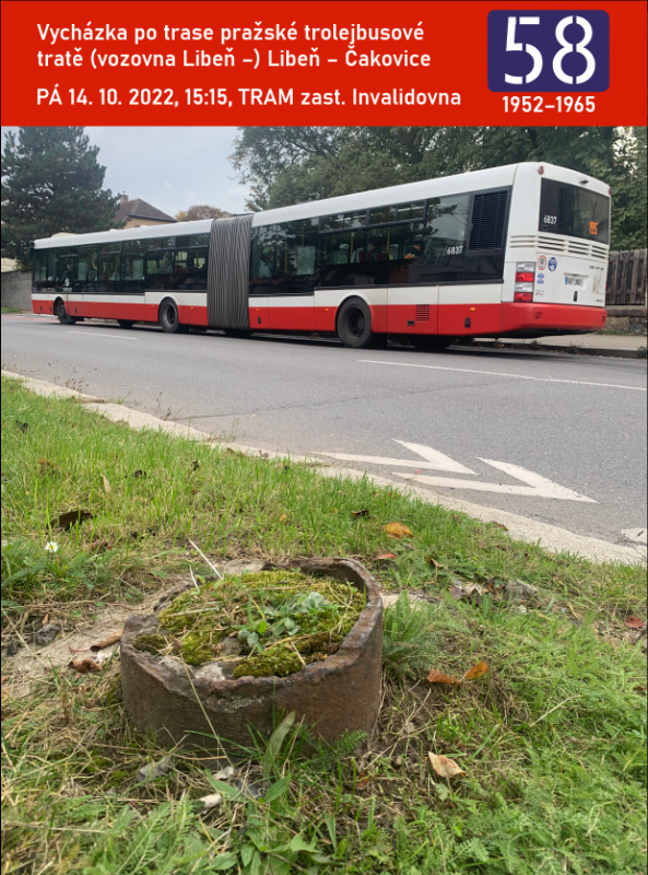 Procházka po stopách původní pražské trolejbusové linky 58