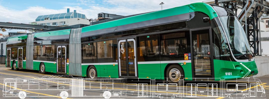 První dvoukloubový elektrobus Hess dorazil do Basileje