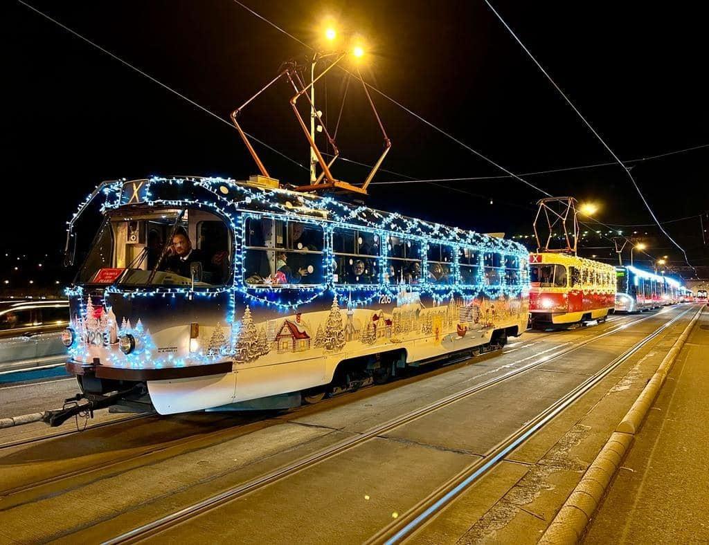 Nejhezčí vánoční trolejbus a tramvaj 2022