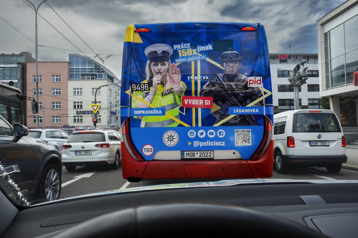 Pohyblivá reklama 158x jinak bude dál propagovat práci u Policie