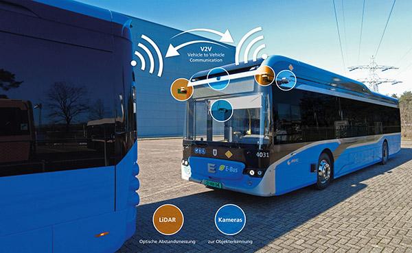 Konvoj autobusů jen s jedním řidičem pro větší flexibilitu ve městech