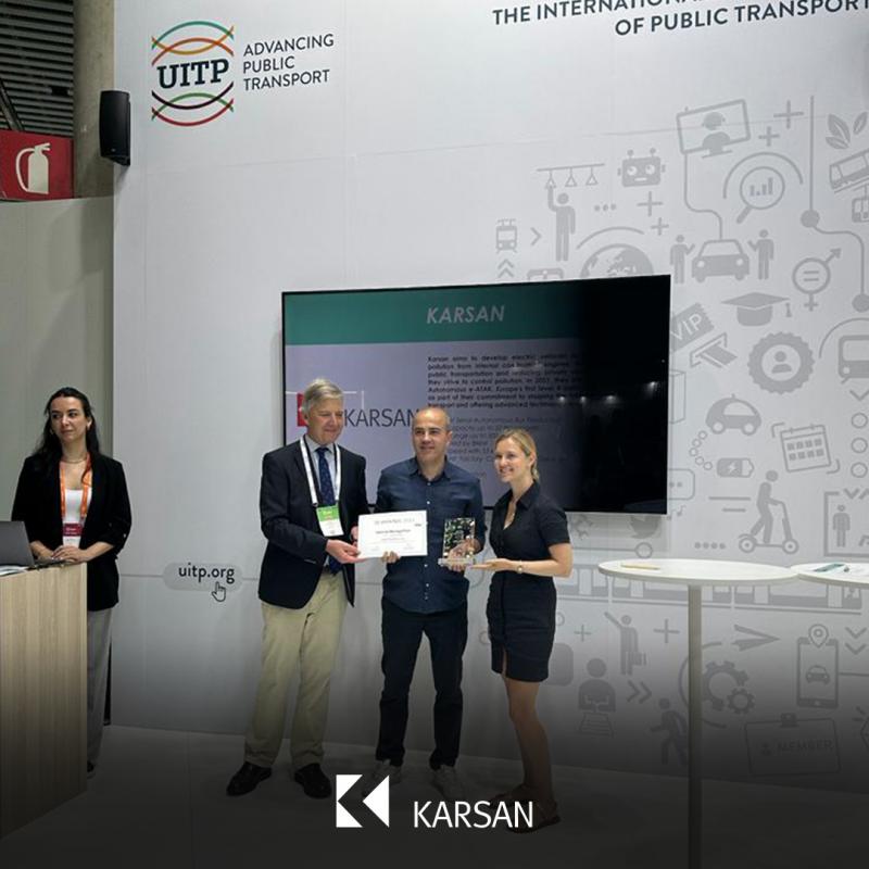Karsan získal ocenění UITP pro autonomní e-ATAK
