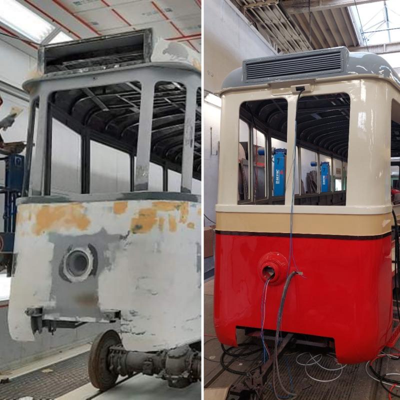 DPMB dokončil opravu historické tramvaje „Plecháče“