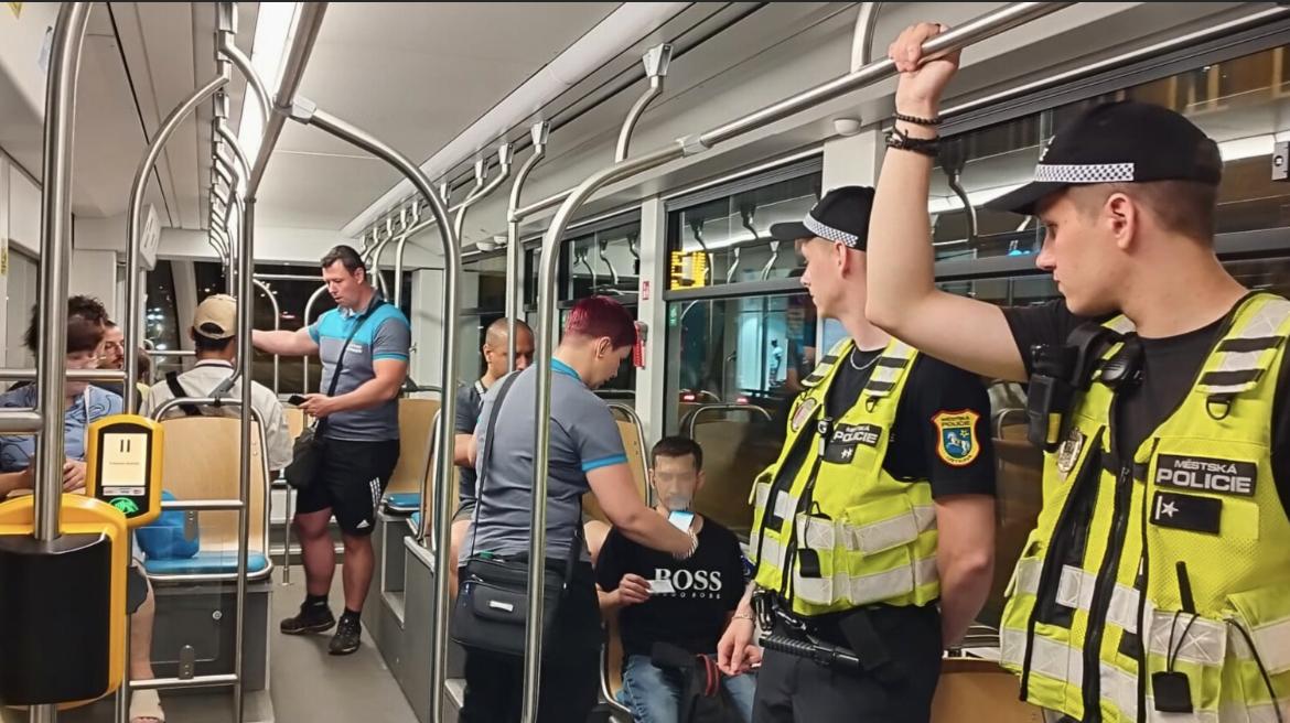 V Ostravě proběhla další bezpečnostní akce, tentokrát v tramvajích 