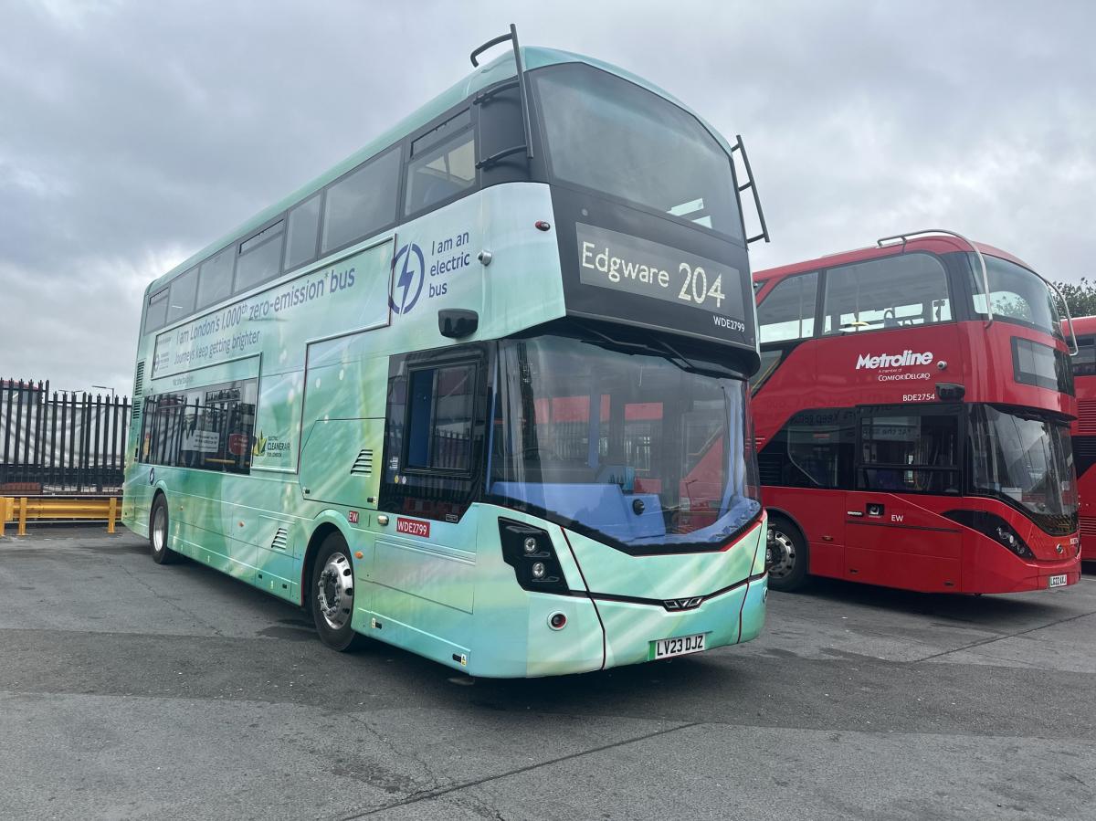 V Londýně jezdí více než 1 100 autobusů s nulovými emisemi