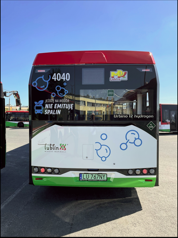 V ulicích Lublinu jezdí vodíkový Solaris Urbino 12
