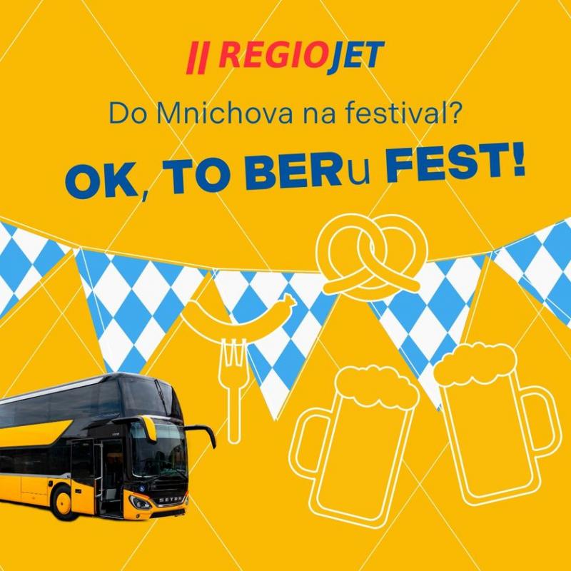 Na Oktoberfest s RegioJetem stylově